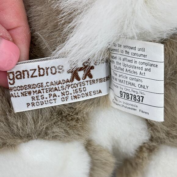 Ganzbros Heritage Collection Bunny Rabbit Plush Tan Realistic 10 Inch Ganz - Picture 7 of 9